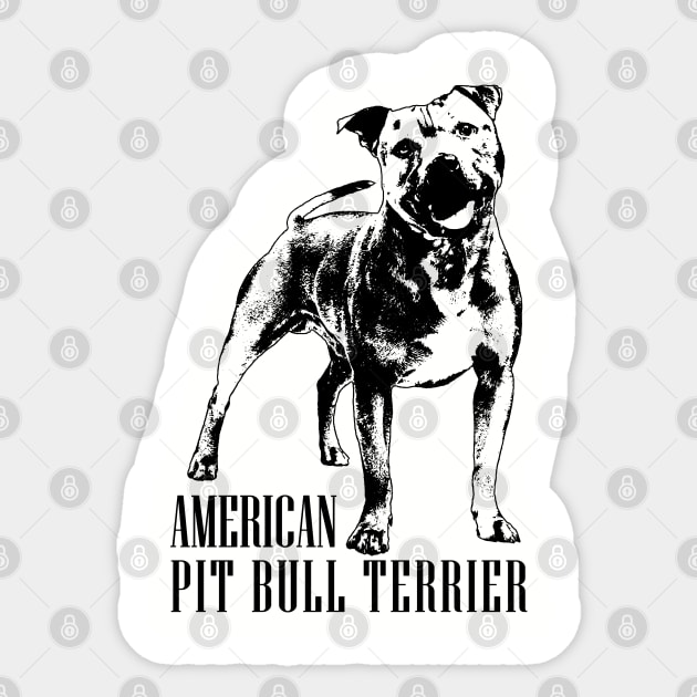 American Pit Bull Terrier - APBT Sticker by Nartissima